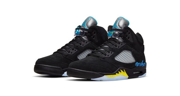 Aqua jordans 5 best sale